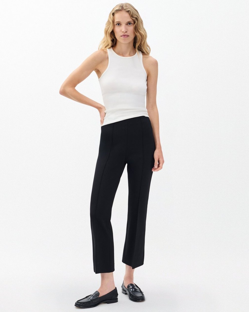 Irina Kick Flare Pants - Black - Image 3