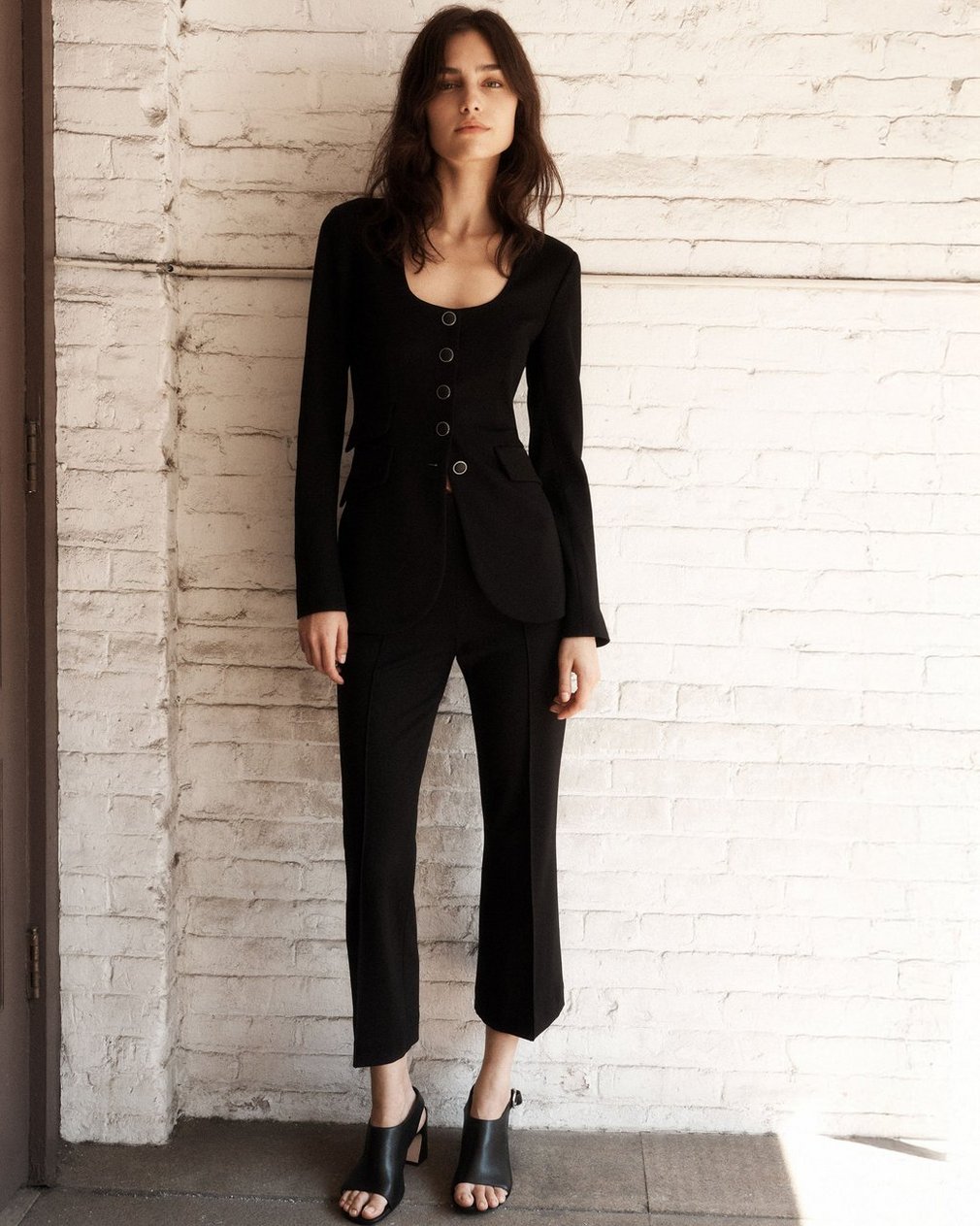 Irina Kick Flare Pants - Black - Image 7