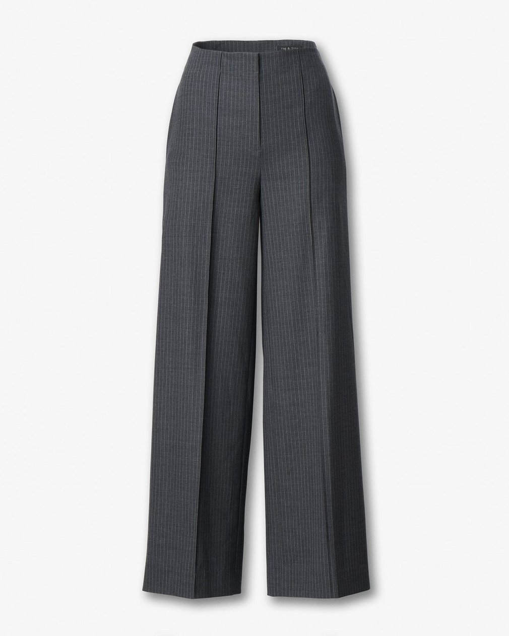 Irina Striped Tailored Pants - Grey Stripe - Image 2