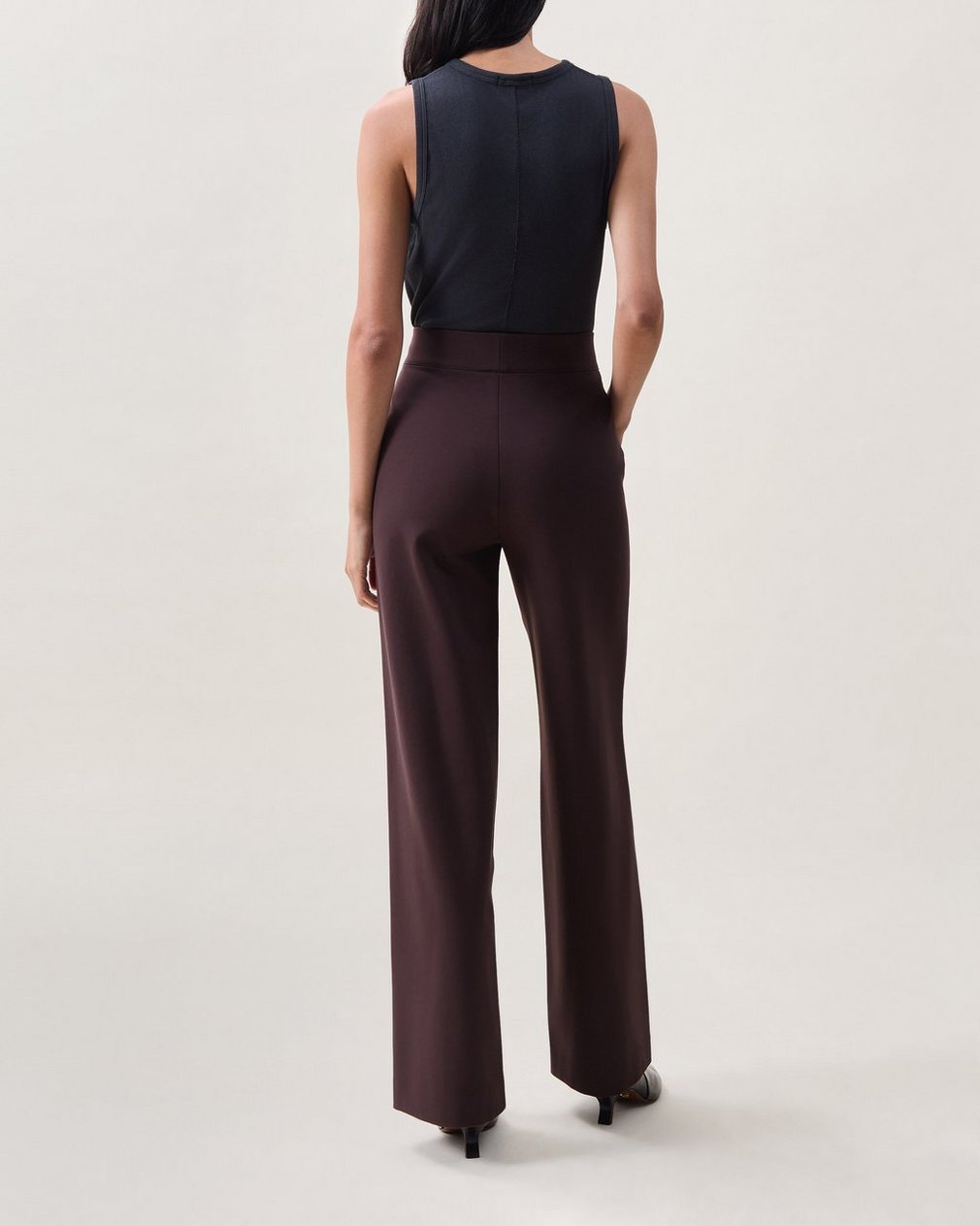 Iris Wide-Leg Pants - Espresso - Image 2