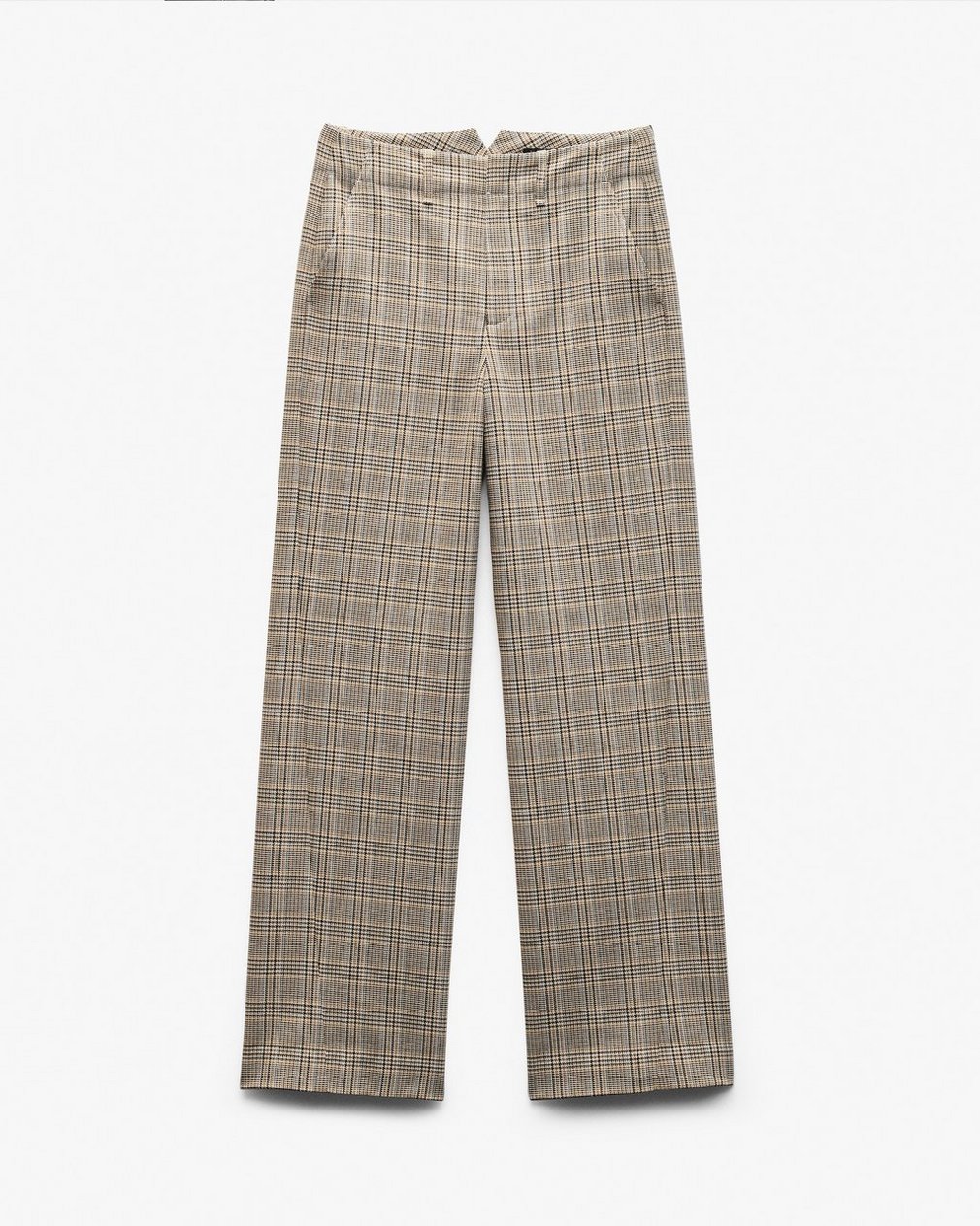 Shea Plaid Pants - Tan Multi - Image 2