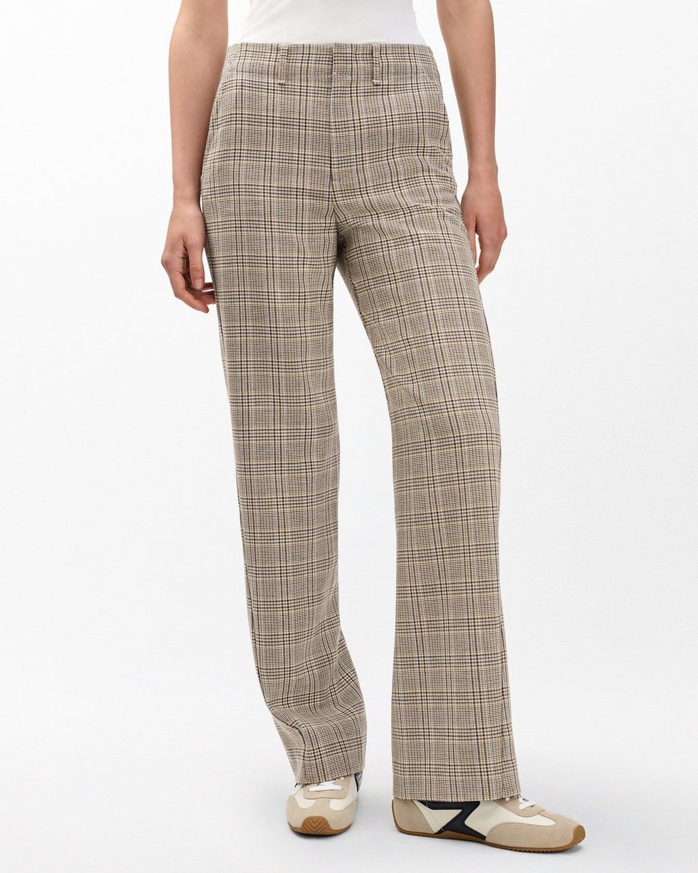 Shea Plaid Pants - Tan Multi - Image 3