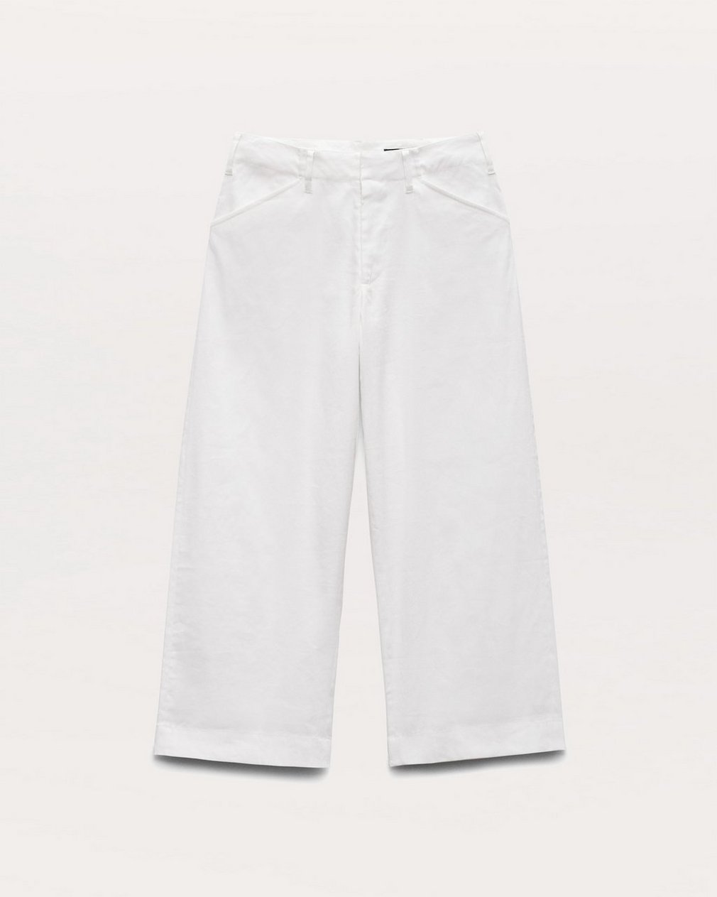 Banks Ankle-Length Linen-Blend Pants - White - Image 2