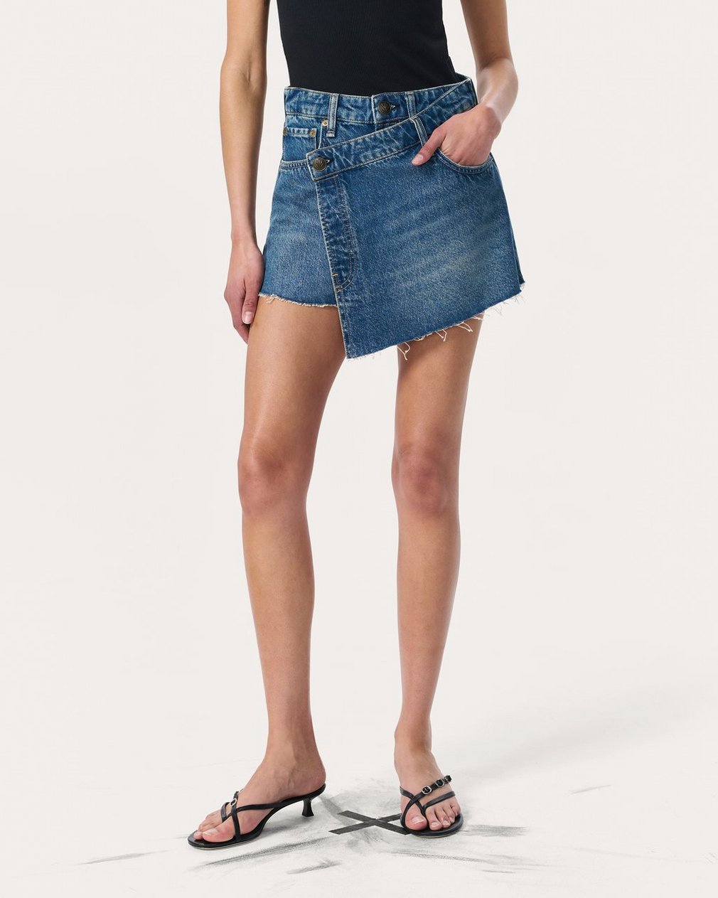 Belina Denim Mini Skort - Amity - Image 3