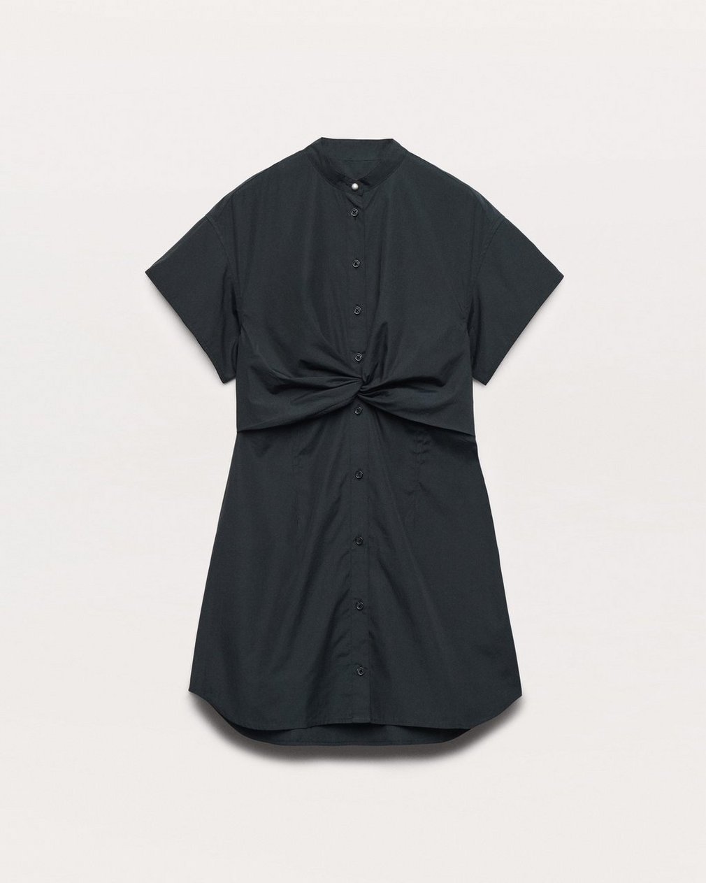 Gretchen Mini Shirt Dress - Black - Image 2