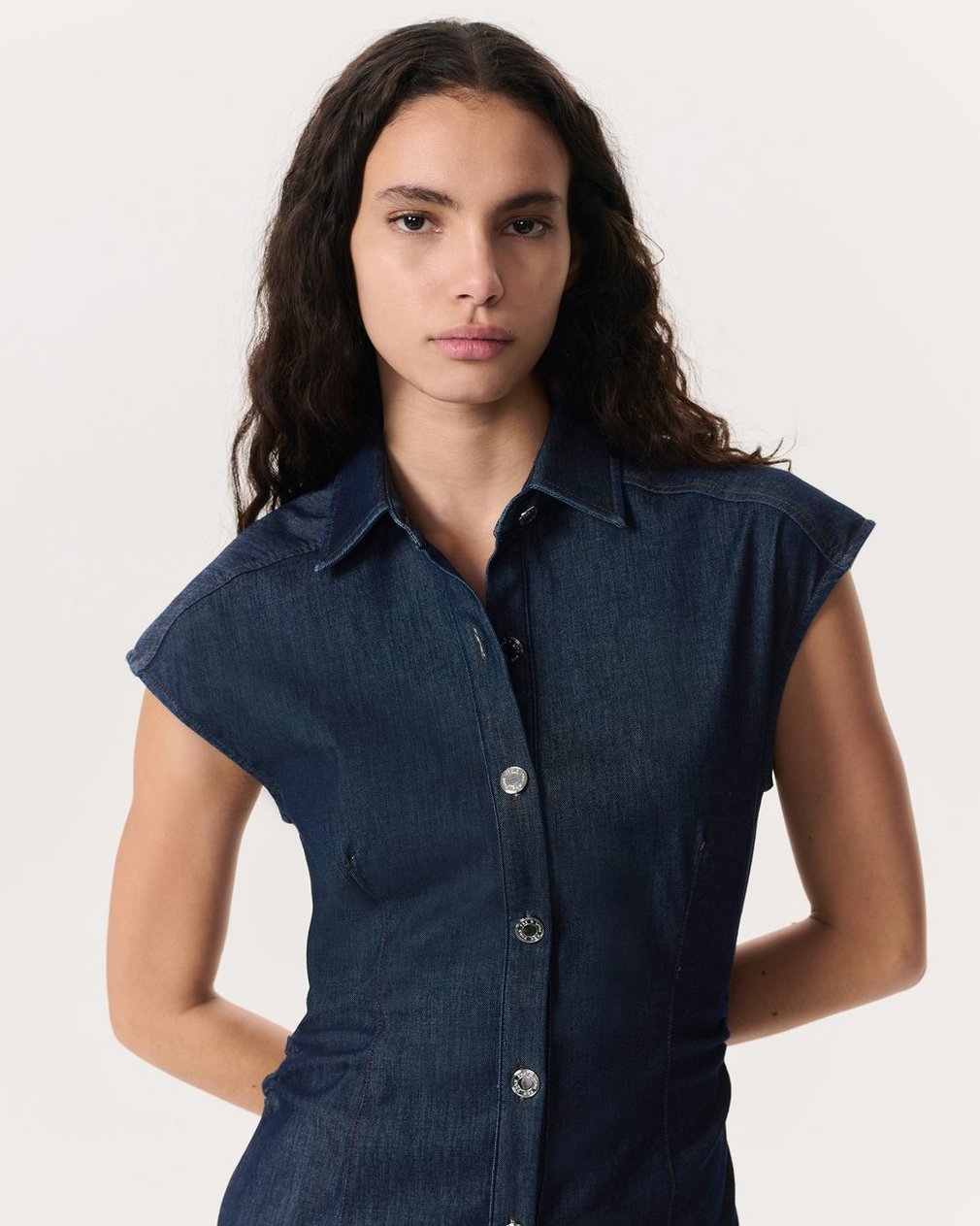 rbAIRFLEX Leah Denim Midi Dress - Rinse - Image 3