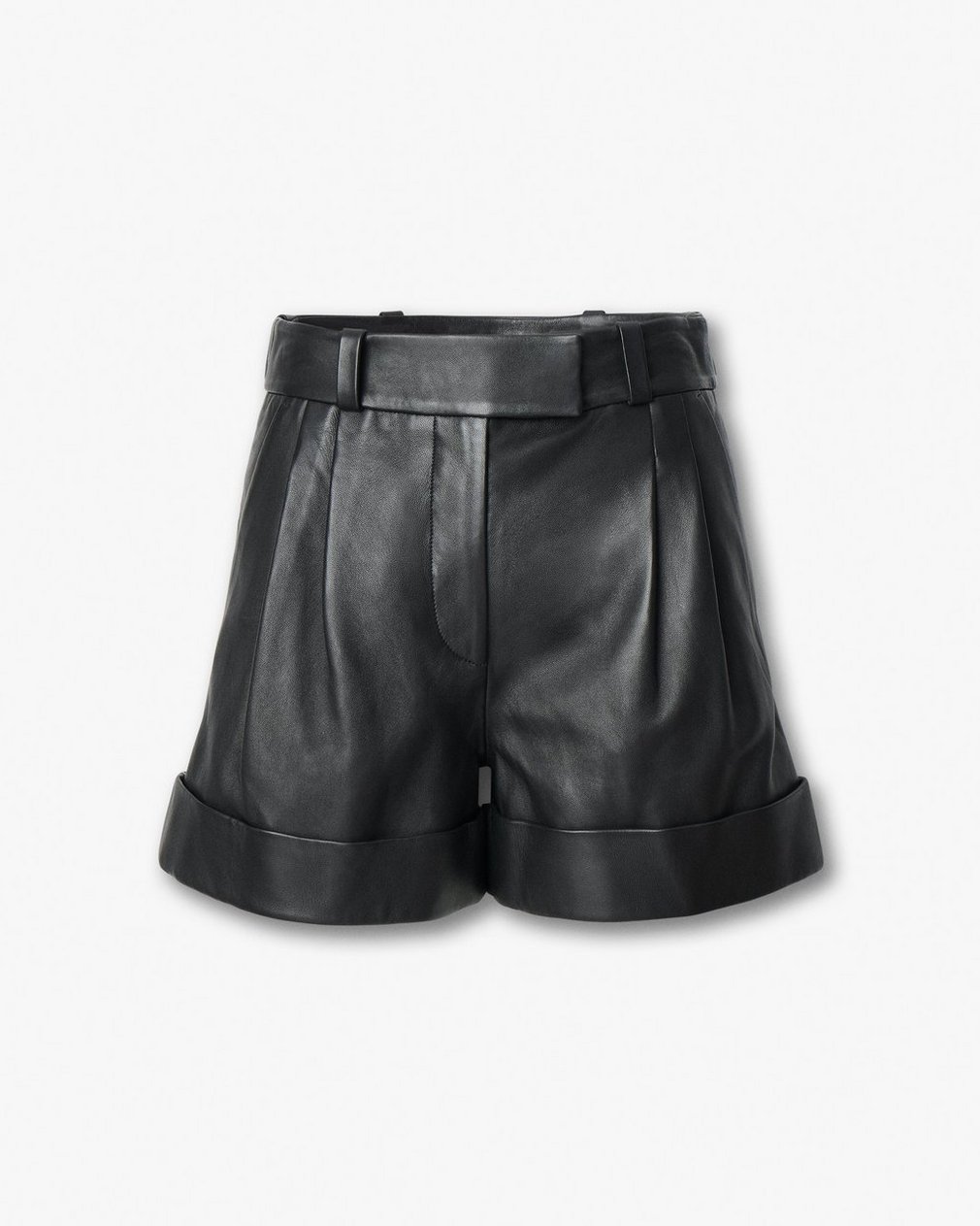 Neila Leather Shorts - Black - Image 2