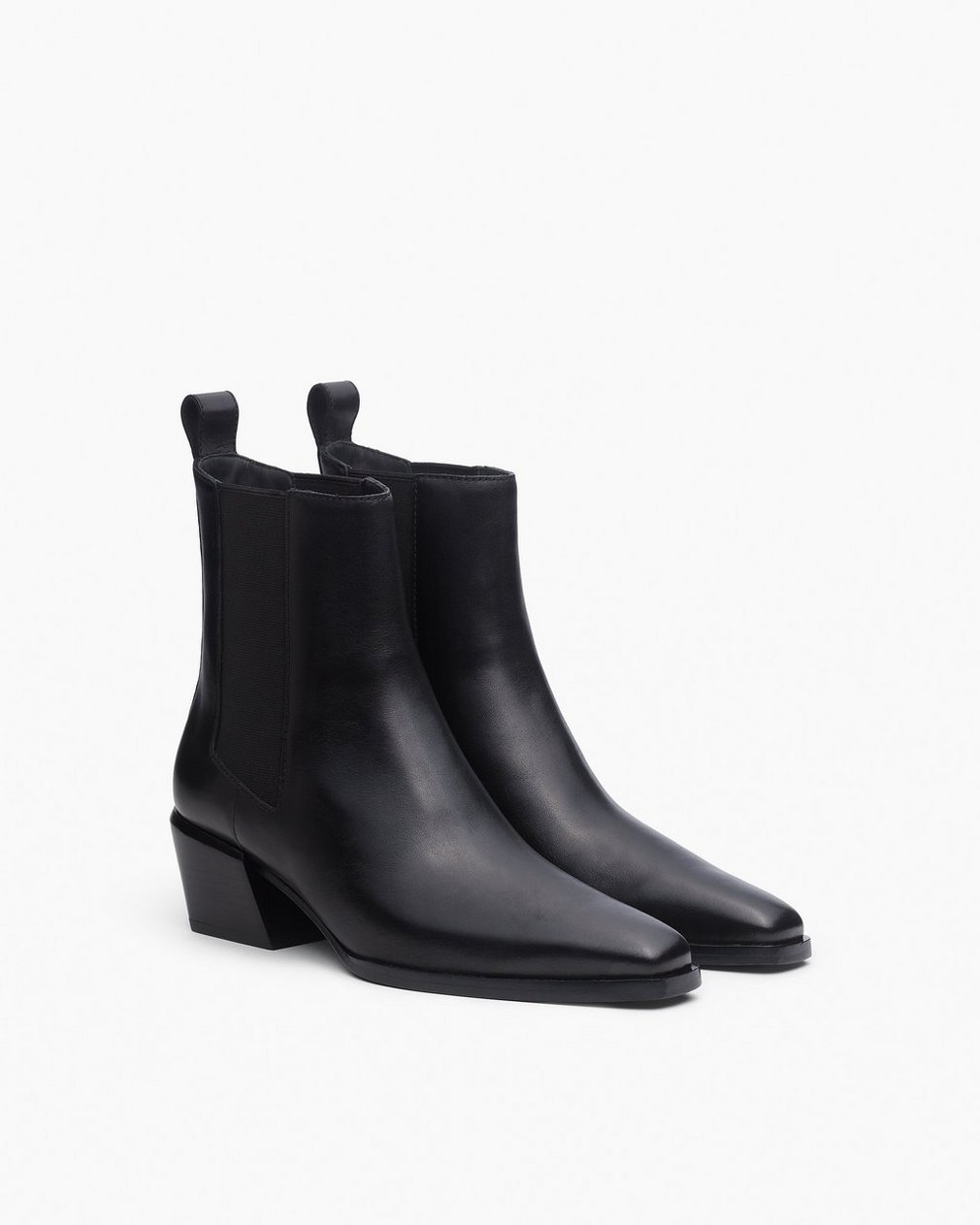 Joni Leather Chelsea Boots - Black - Image 3
