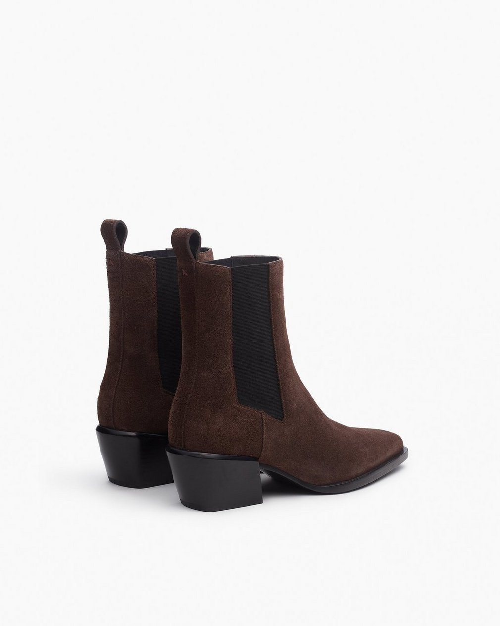 Joni Italian Suede Chelsea Boots - Dark Espresso Suede - Image 4
