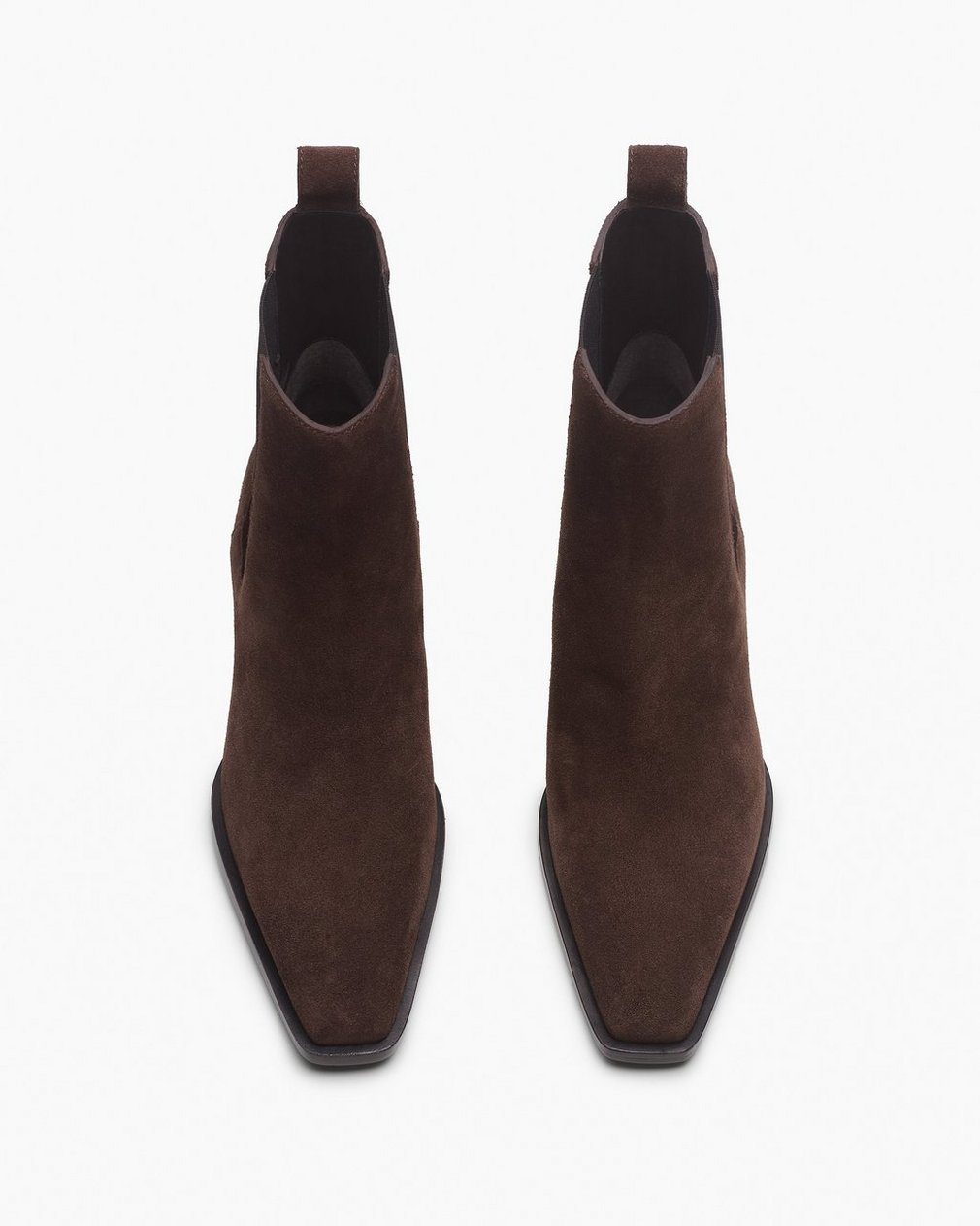 Joni Italian Suede Chelsea Boots - Dark Espresso Suede - Image 5