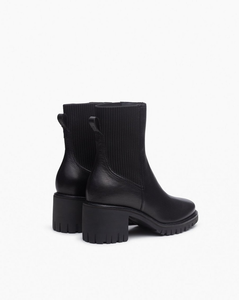 Corey Heeled Leather Chelsea Boots - Black - Image 4