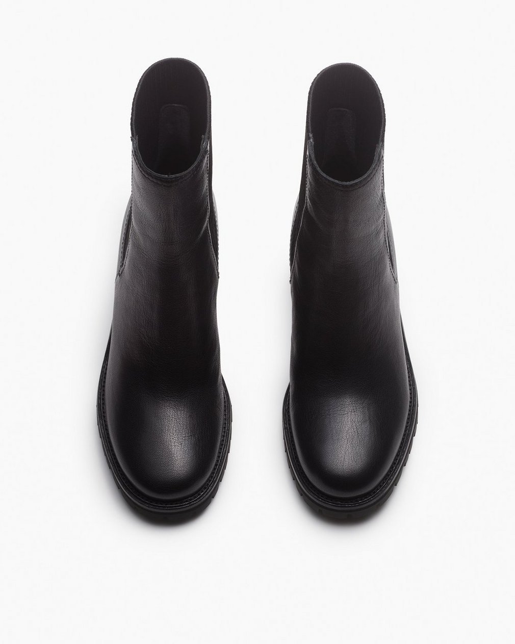 Corey Heeled Leather Chelsea Boots - Black - Image 5