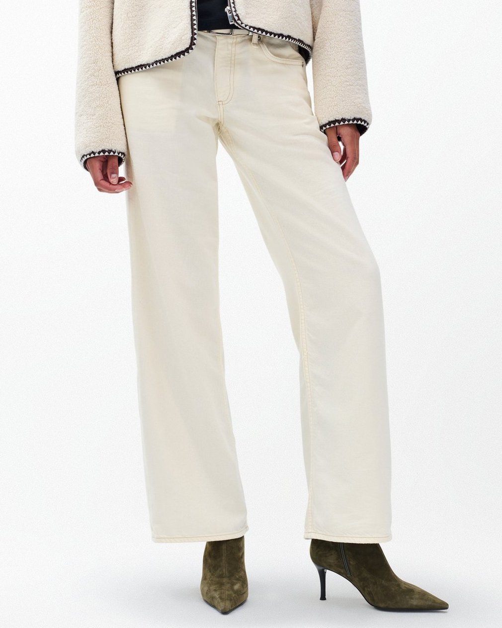 Mercer Suede Knee-High Boots - Olive Night Suede - Image 2