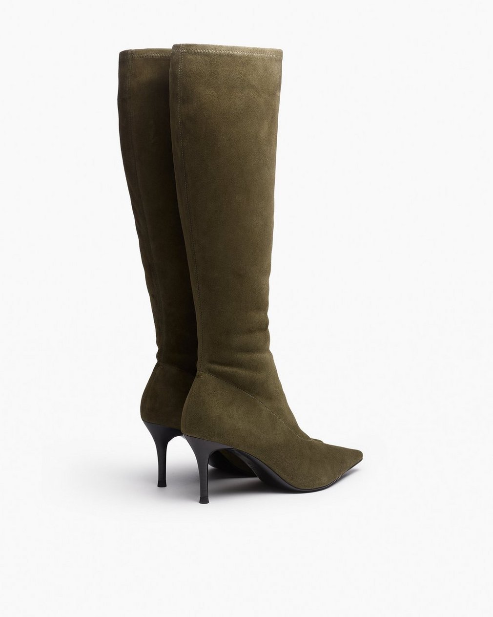 Mercer Suede Knee-High Boots - Olive Night Suede - Image 4