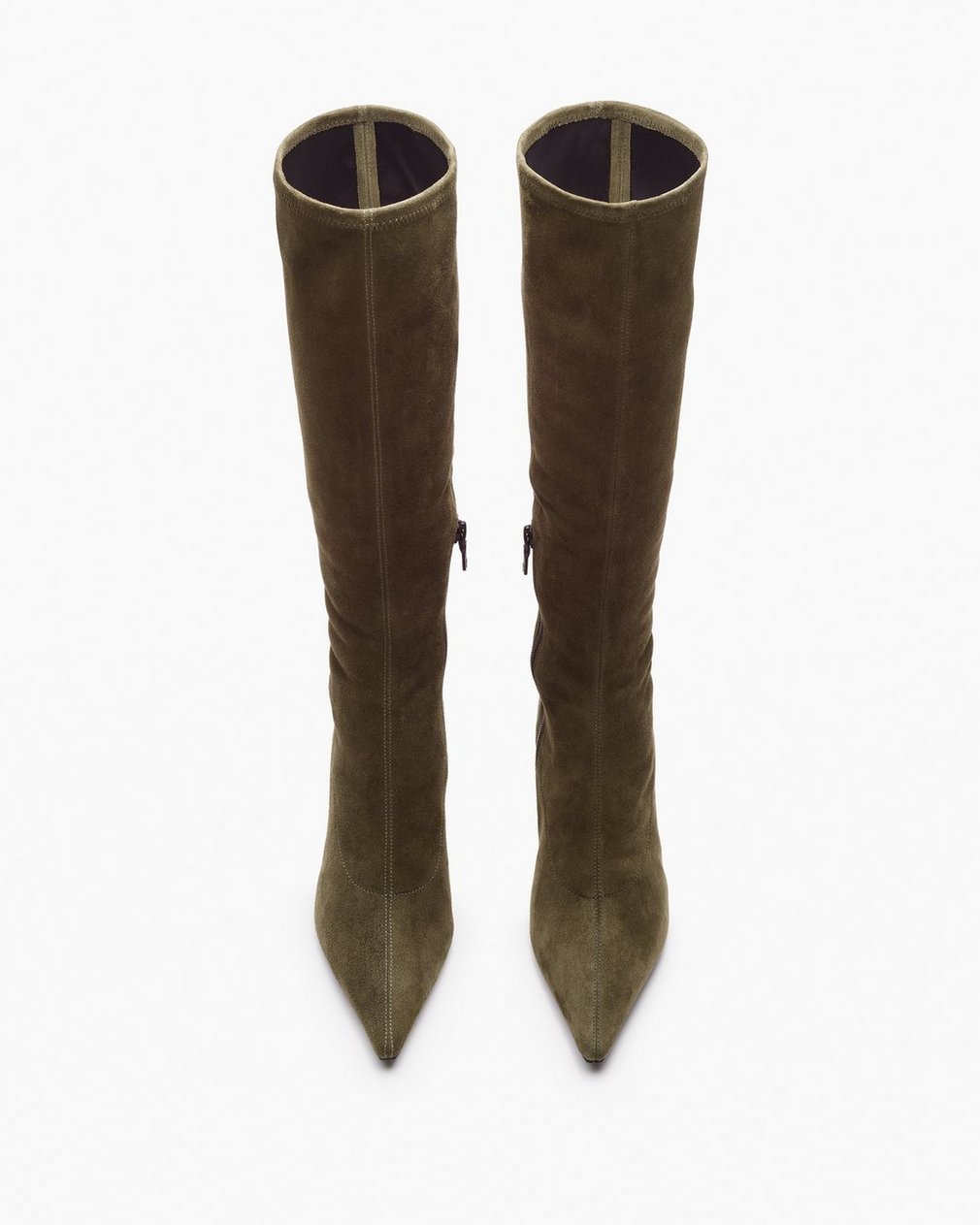 Mercer Suede Knee-High Boots - Olive Night Suede - Image 5