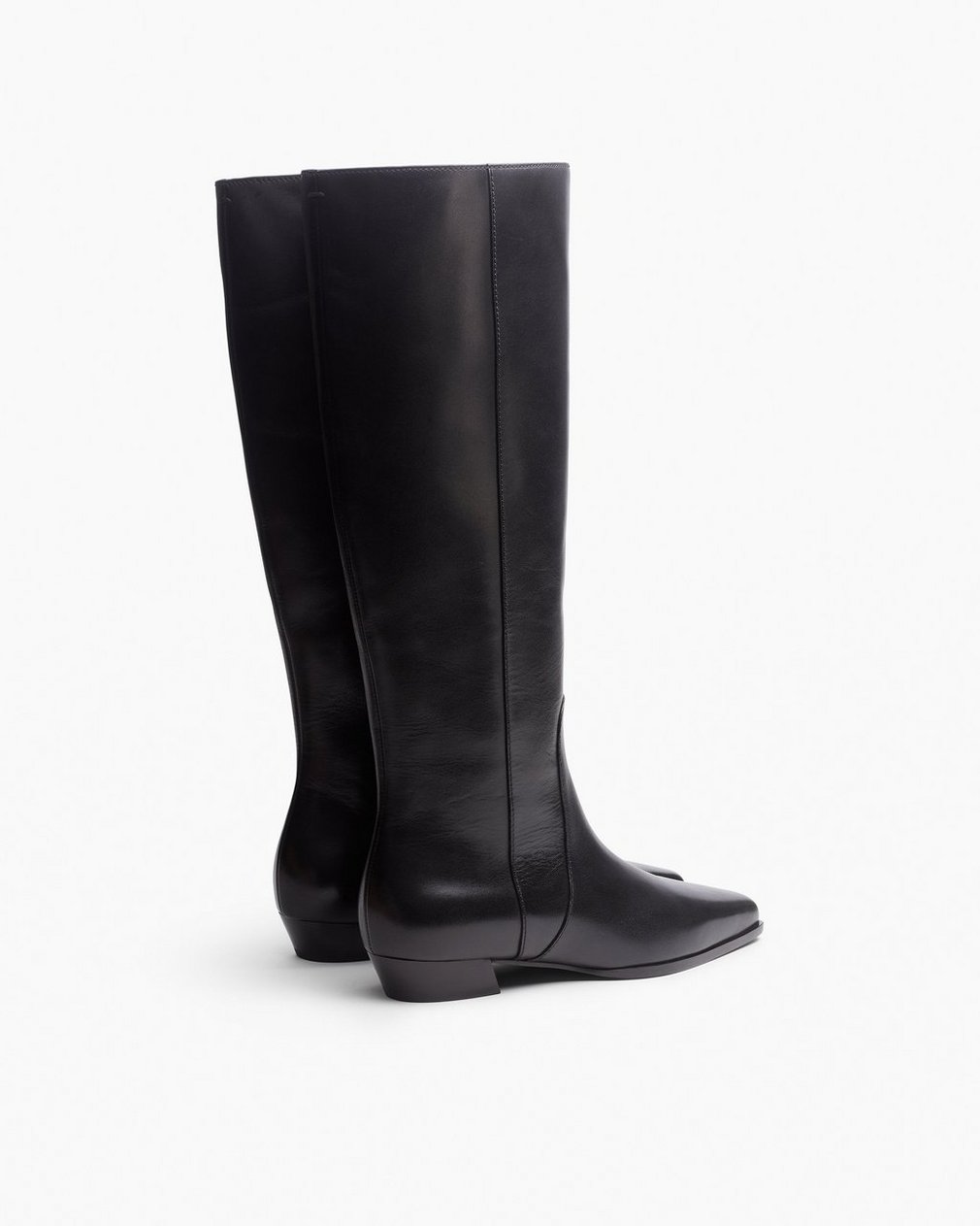 Joni Leather Knee-High Boots - Black - Image 4