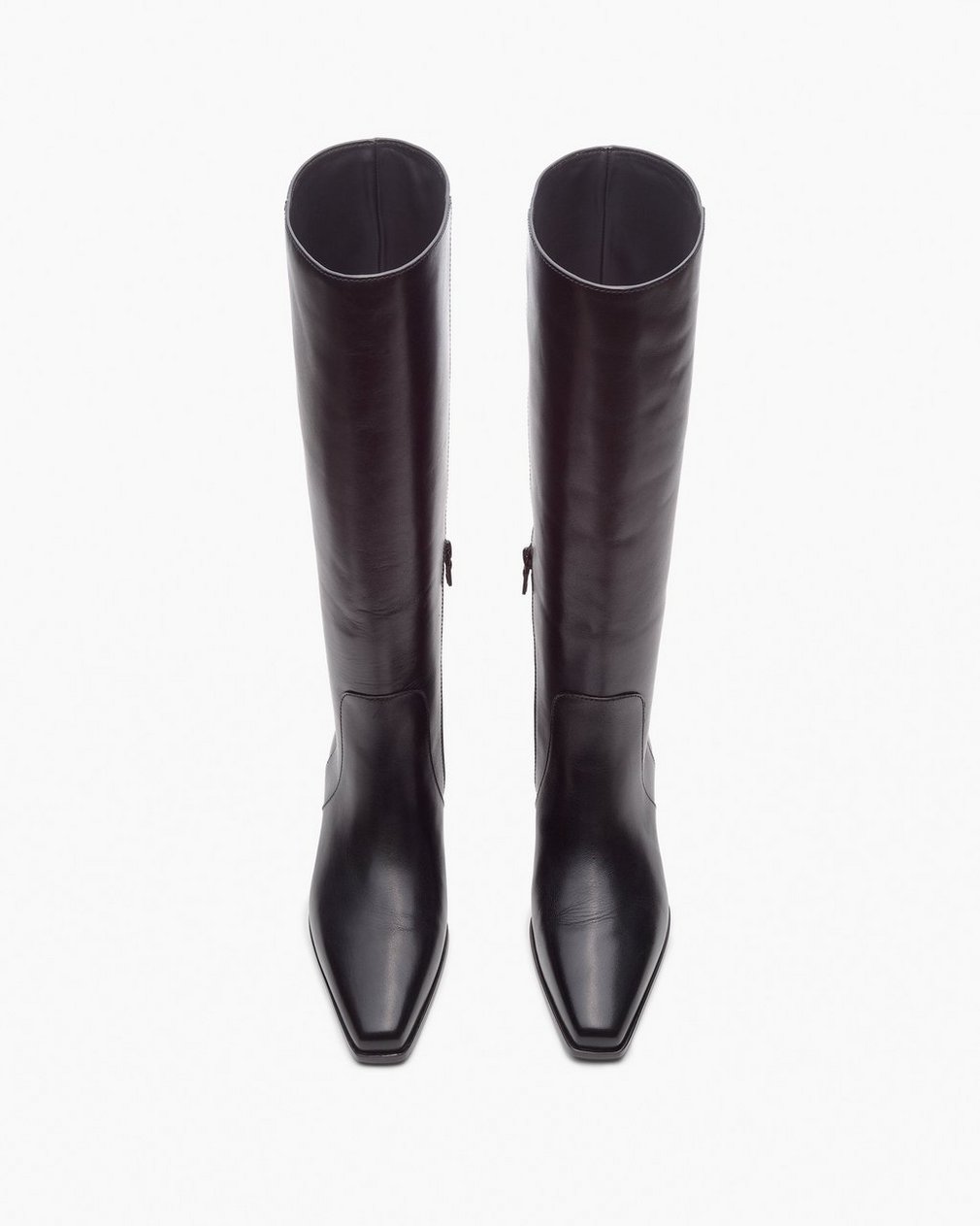 Joni Leather Knee-High Boots - Black - Image 5