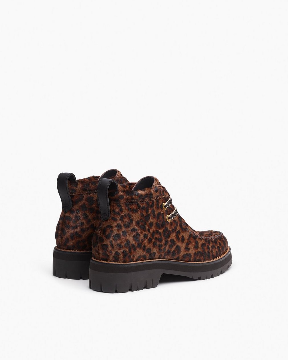 Cameron Leopard Calf Hair Moccasin Boots - Leopard Hair Calf - Image 4