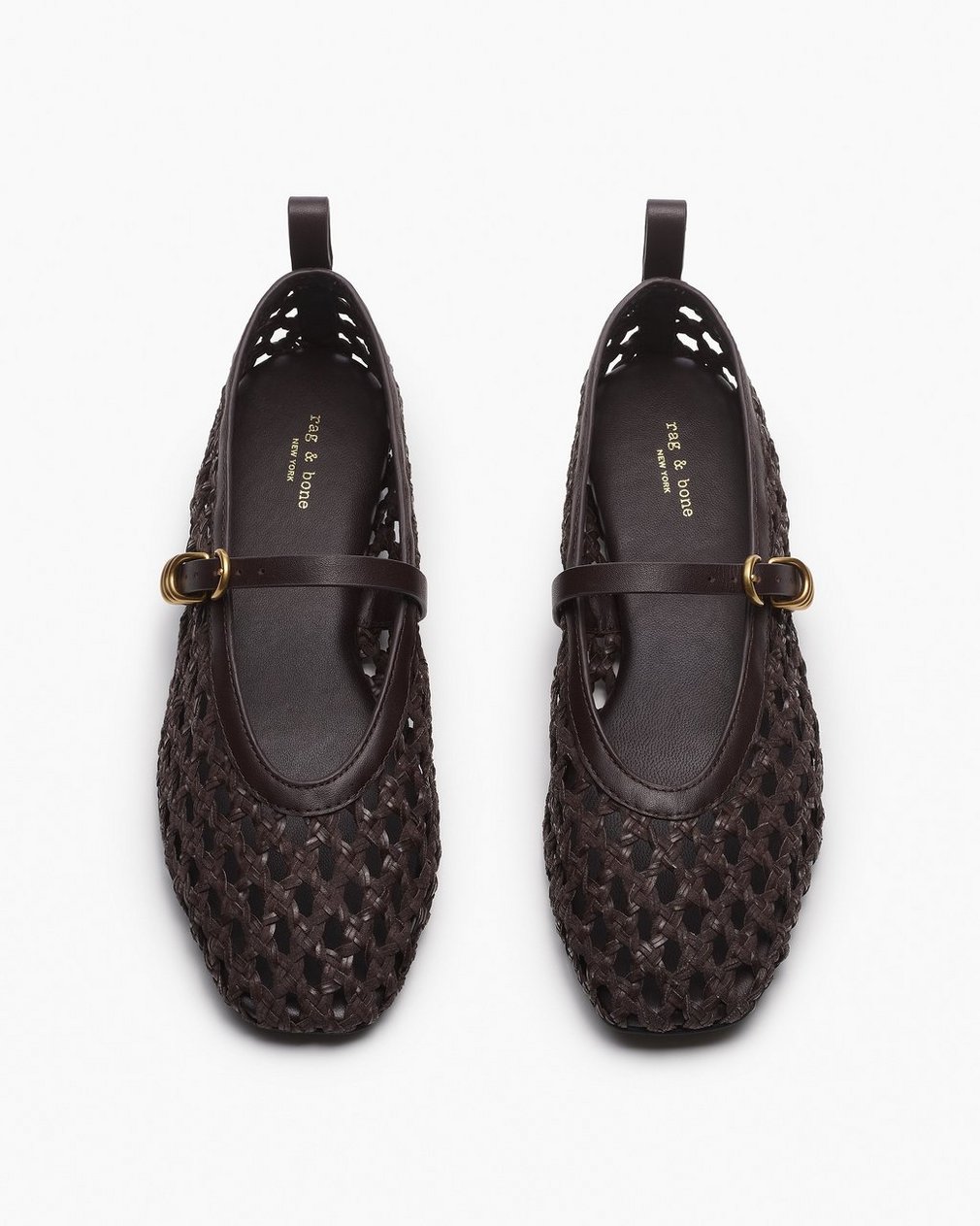 Spire Woven Faux Leather Mary Janes - Dark Epresso Woven - Image 5