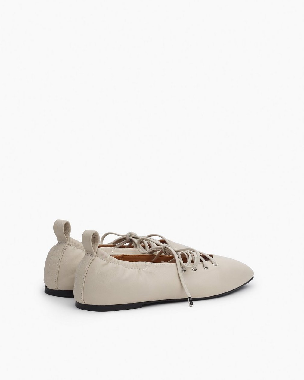 Sophia Leather Ballet Flats - Cloud - Image 4