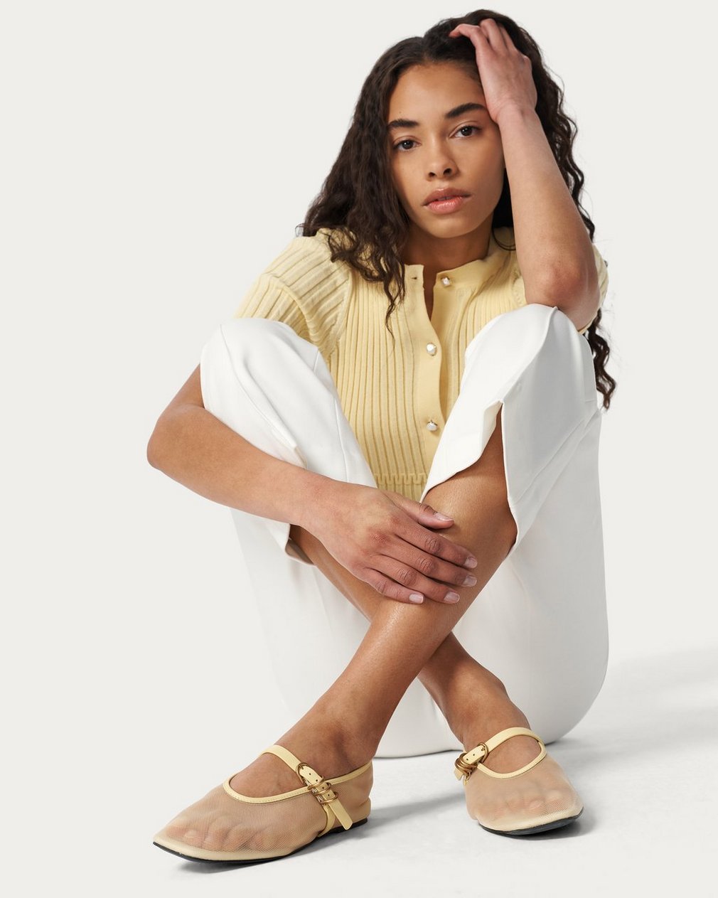 Spire Mesh Mary Janes - Honey - Image 6
