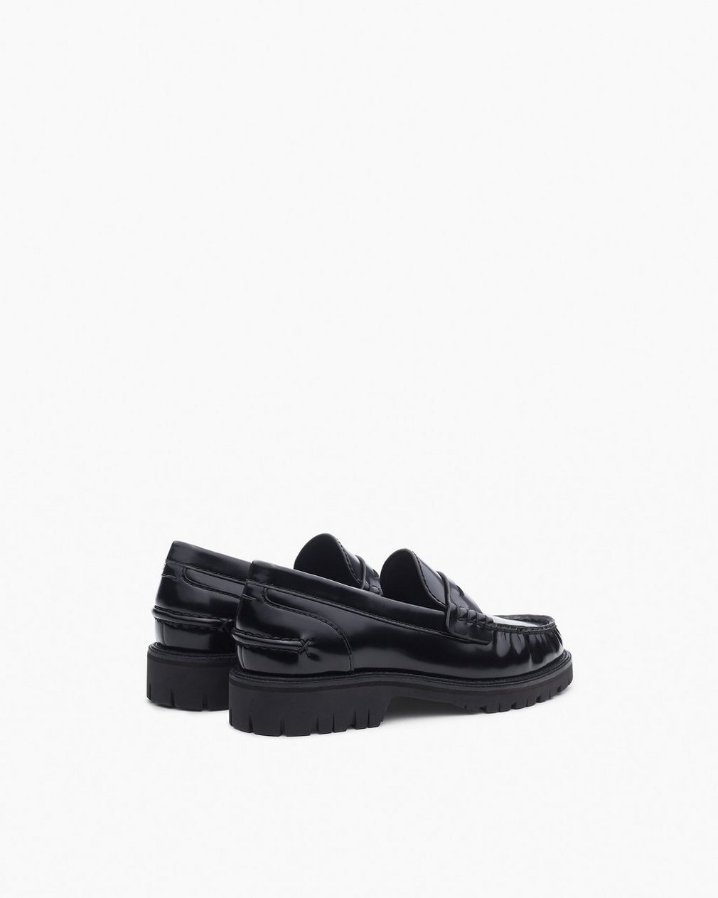 Corey Leather Loafers - Black - Image 4