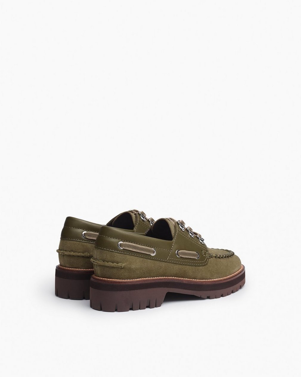 Cameron Suede Boat Shoes - Olive Night Suede - Image 4