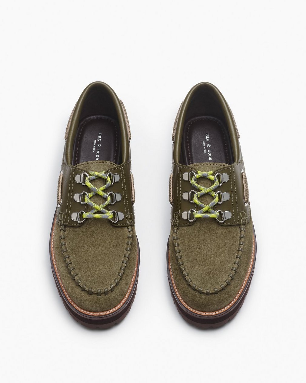 Cameron Suede Boat Shoes - Olive Night Suede - Image 6