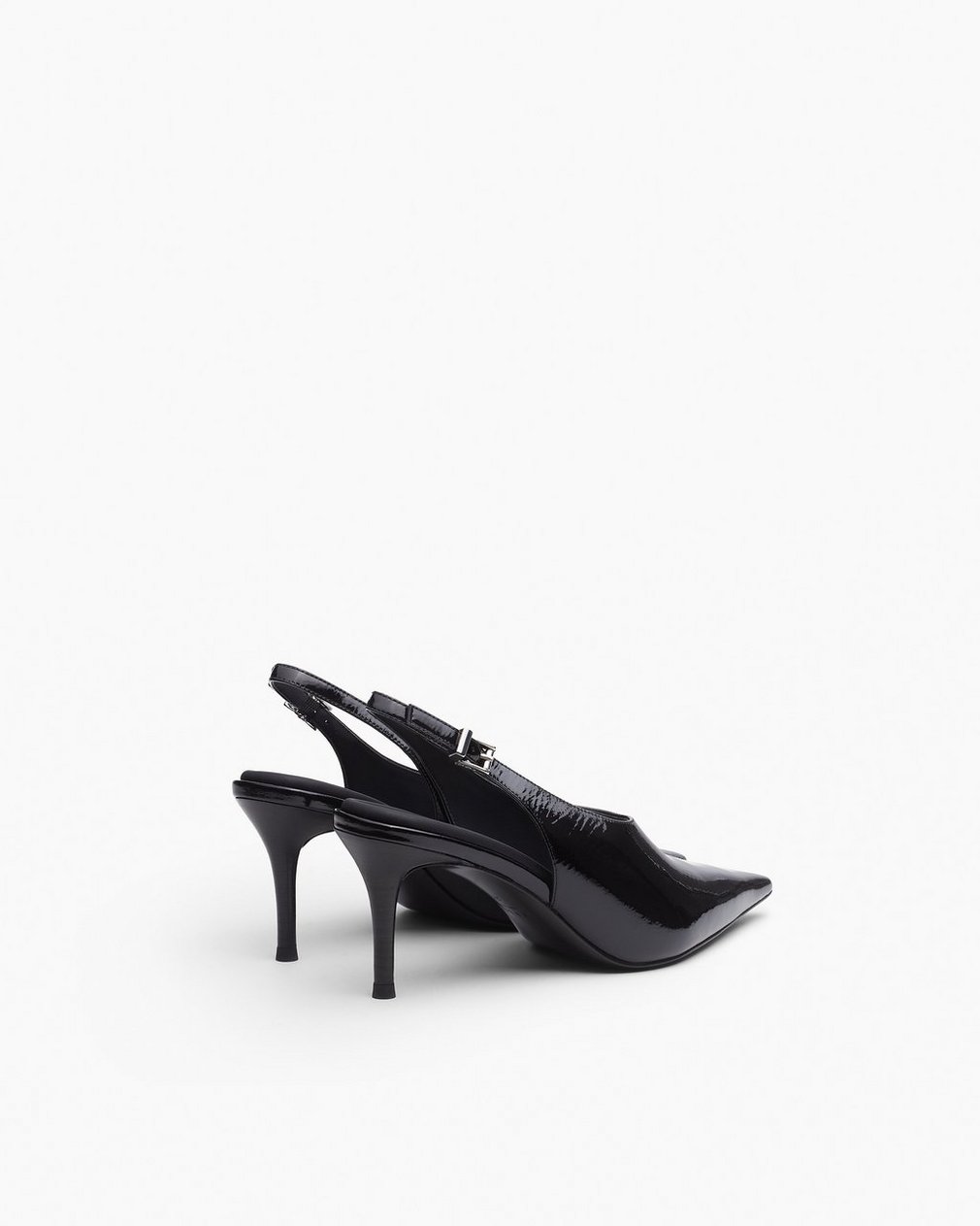 Mercer Leather Slingbacks - Black - Image 4