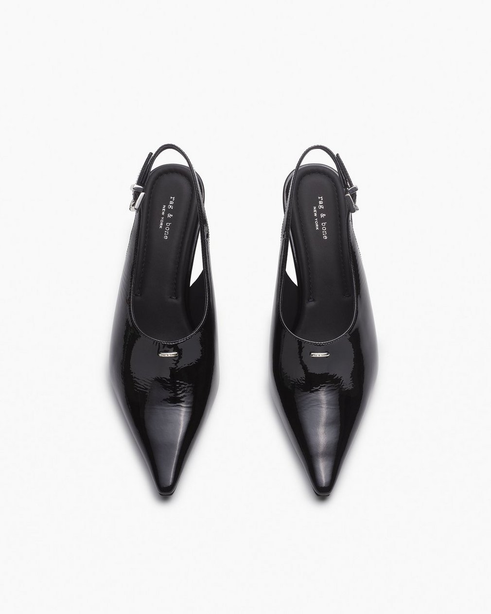 Mercer Leather Slingbacks - Black - Image 5