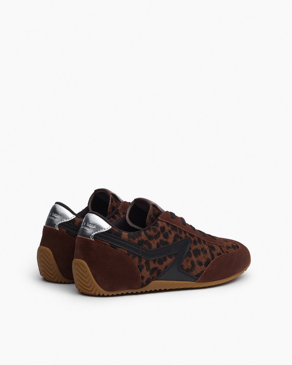 Ultra Slim Retro Runner Sneakers - Leopard Mocha - Image 4