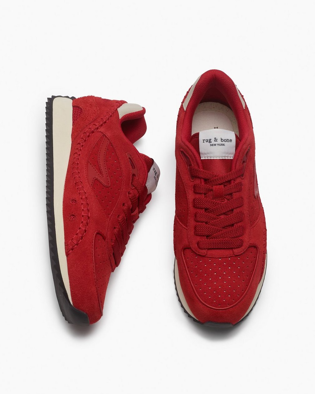 rb Drift Runner Sneakers - Flame Red Suede - Image 5