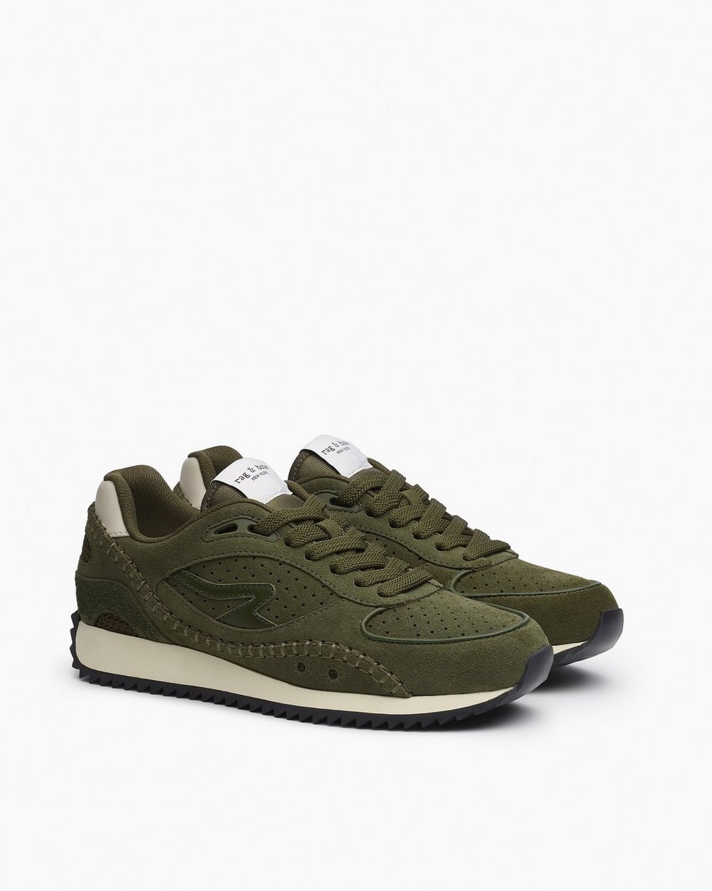 rb Drift Runner Sneakers - Olive Suede - Image 3