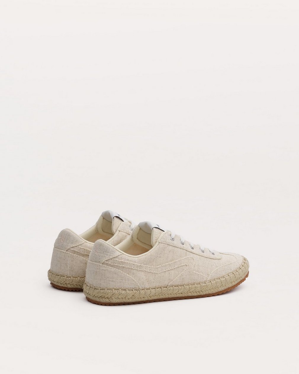 Retro Espadrille Sneakers - Natural Greige - Image 4