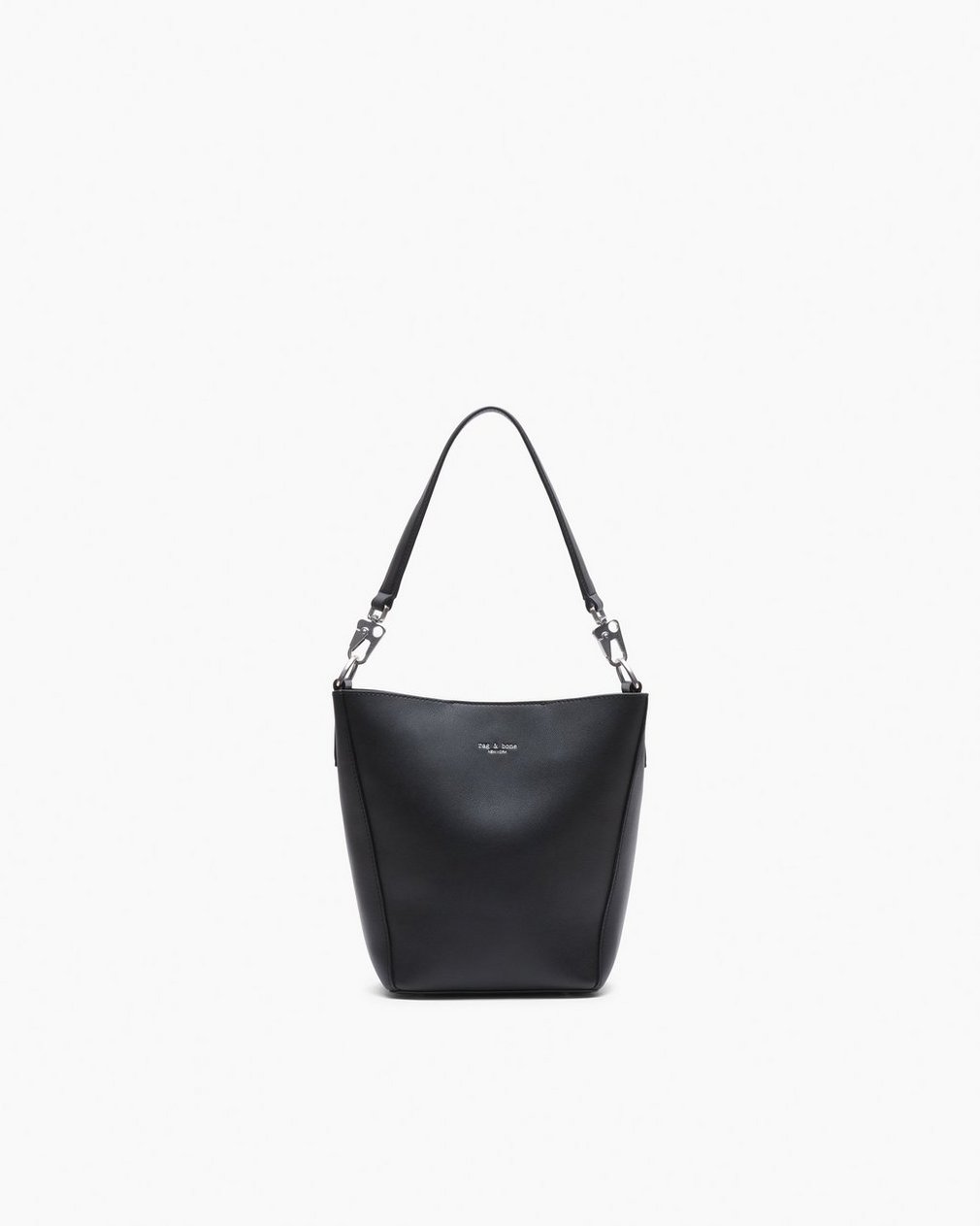 Parker Leather Bucket Bag - Black - Image 3