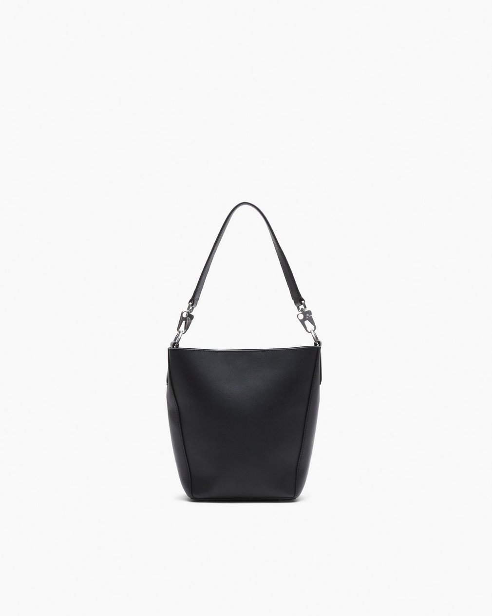 Parker Leather Bucket Bag - Black - Image 4