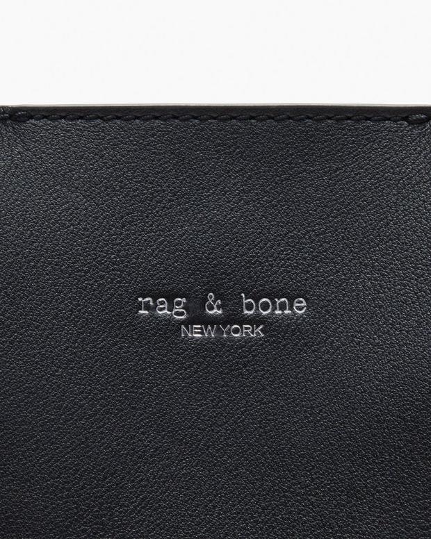 Parker Leather Bucket Bag - Black - Image 9