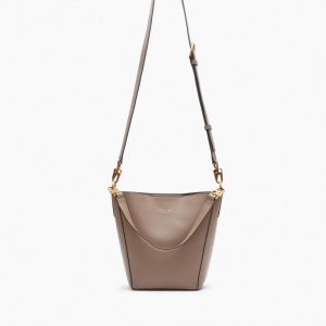 Parker Leather Bucket Bag - Clay