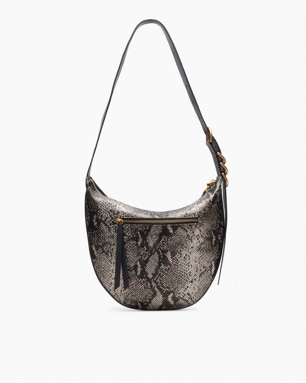 Mercer Medium Python Leather Hobo - Black Multi - Image 4