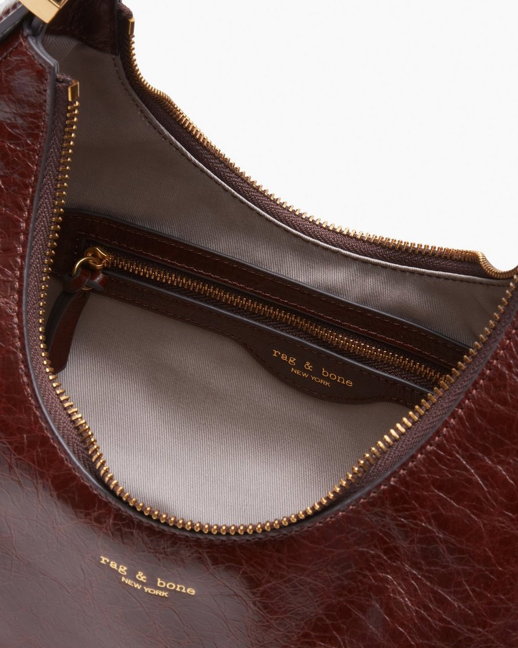 Hudson Leather Hobo - Brown - Image 5