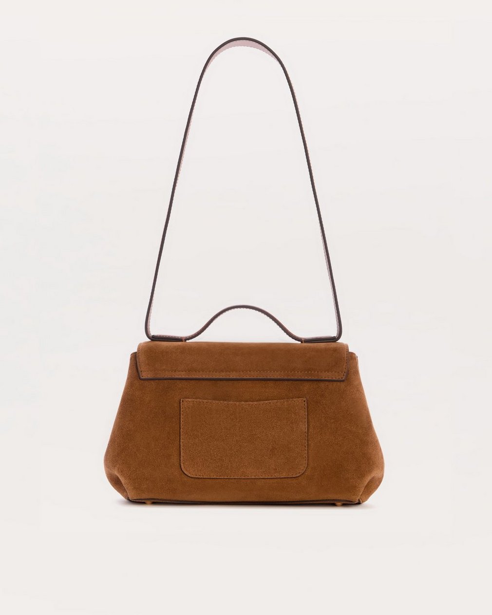 Realm Suede Top Handle Bag - Golden Brown - Image 3
