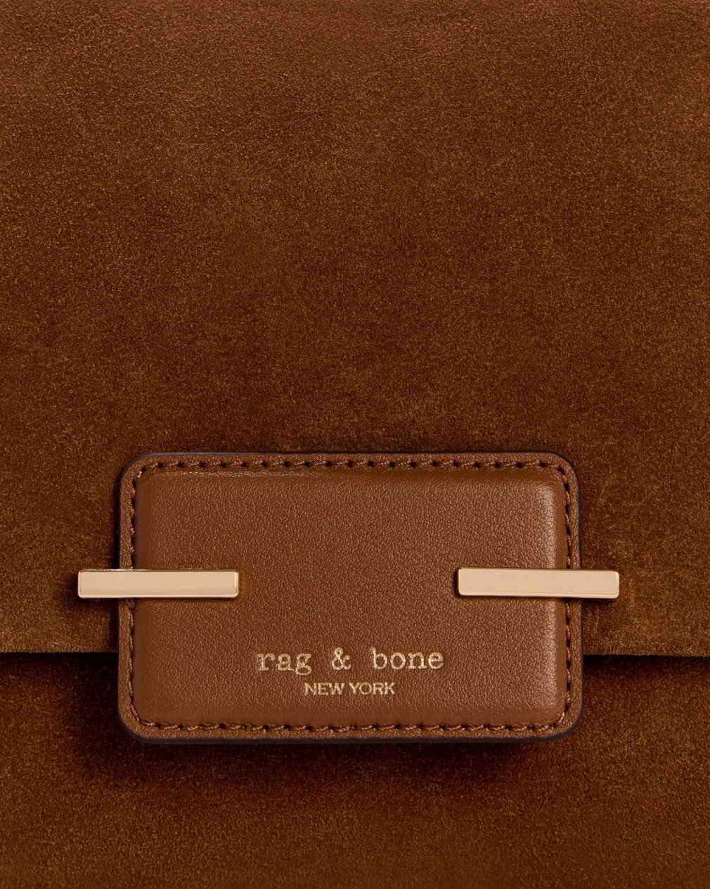 Realm Suede Top Handle Bag - Golden Brown - Image 5