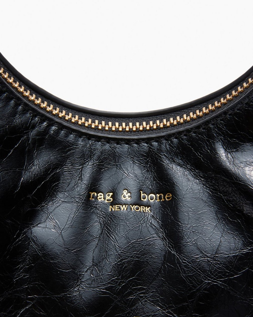 Hudson Leather Hobo - Black - Image 7