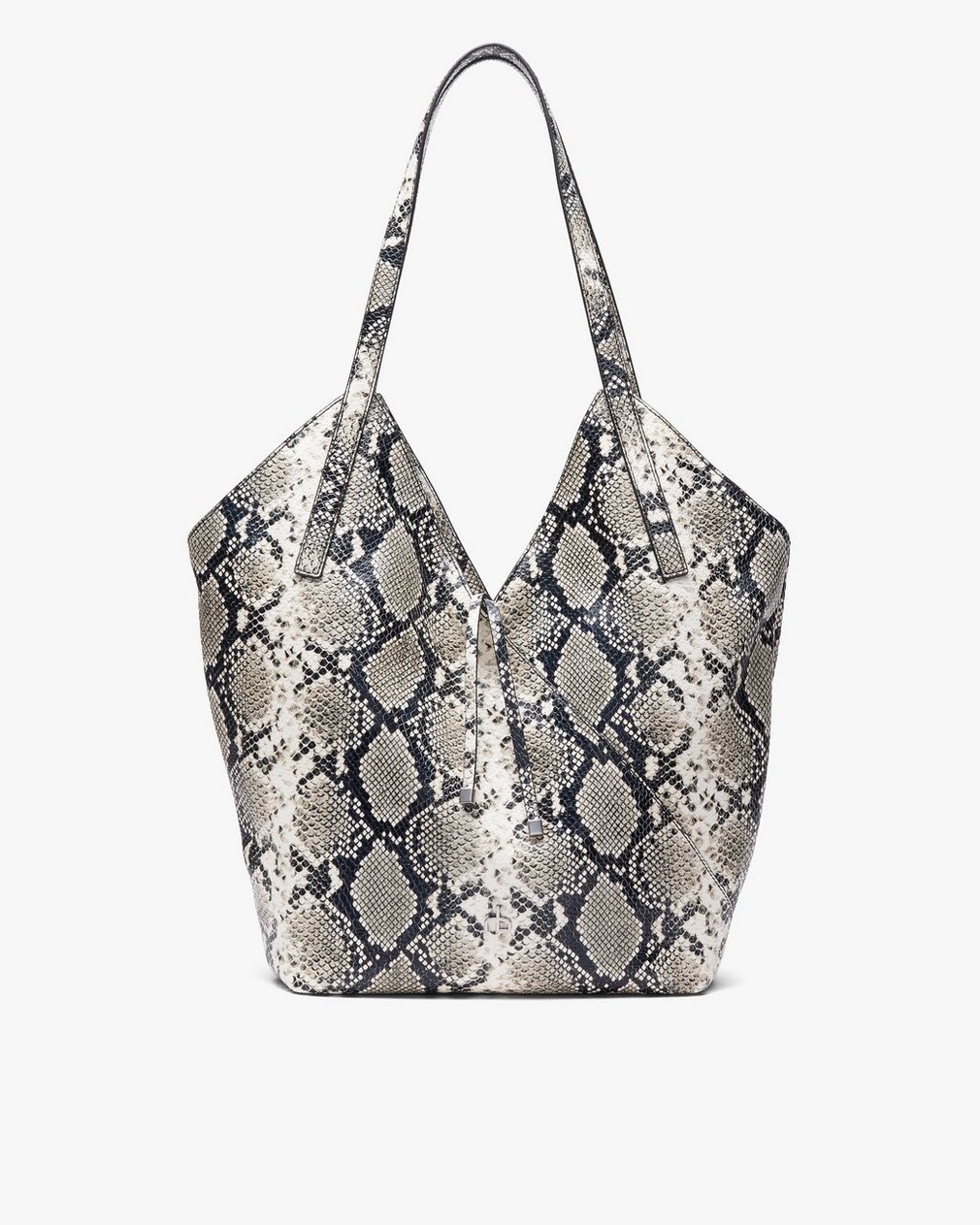 Alix Snakeskin Leather Tote - Natural - Image 2