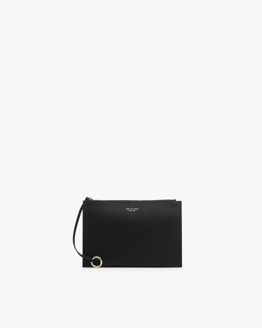 Alix Leather Tote - Black - Image 7