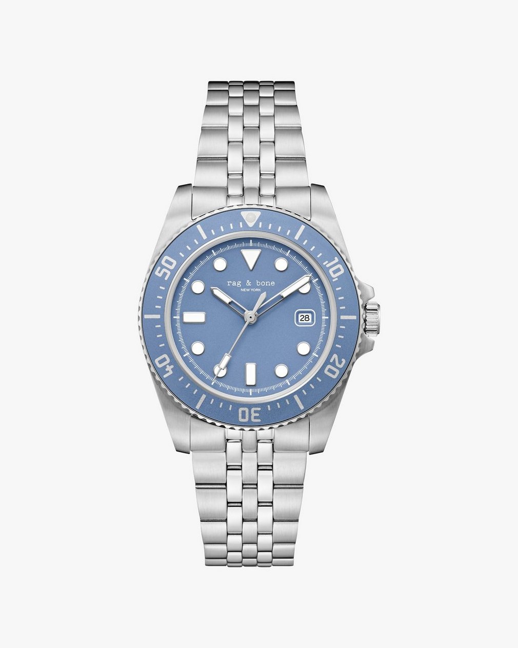 Rowan Date Bracelet Watch, 38mm - Silver