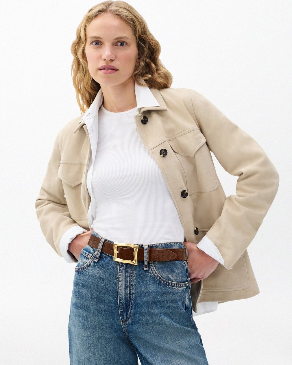 Waverly Suede Belt - Chestnut Suede - Image 2