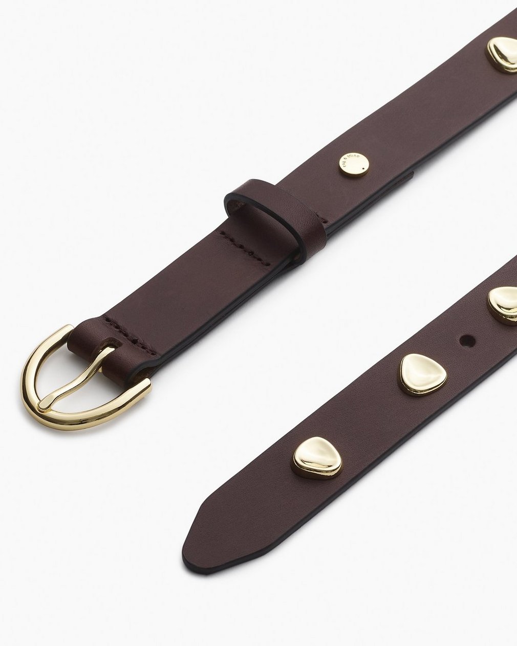 Brynn Studded Leather Belt - Dark Espresso - Image 3