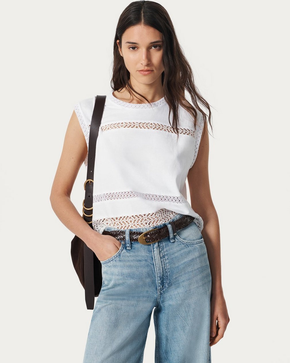 Gemma Woven Leather Belt - Dark Espresso - Image 2