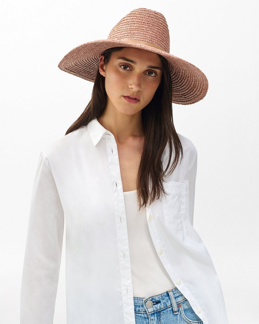 Cleo Straw Hat - Desert Rose - Image 2